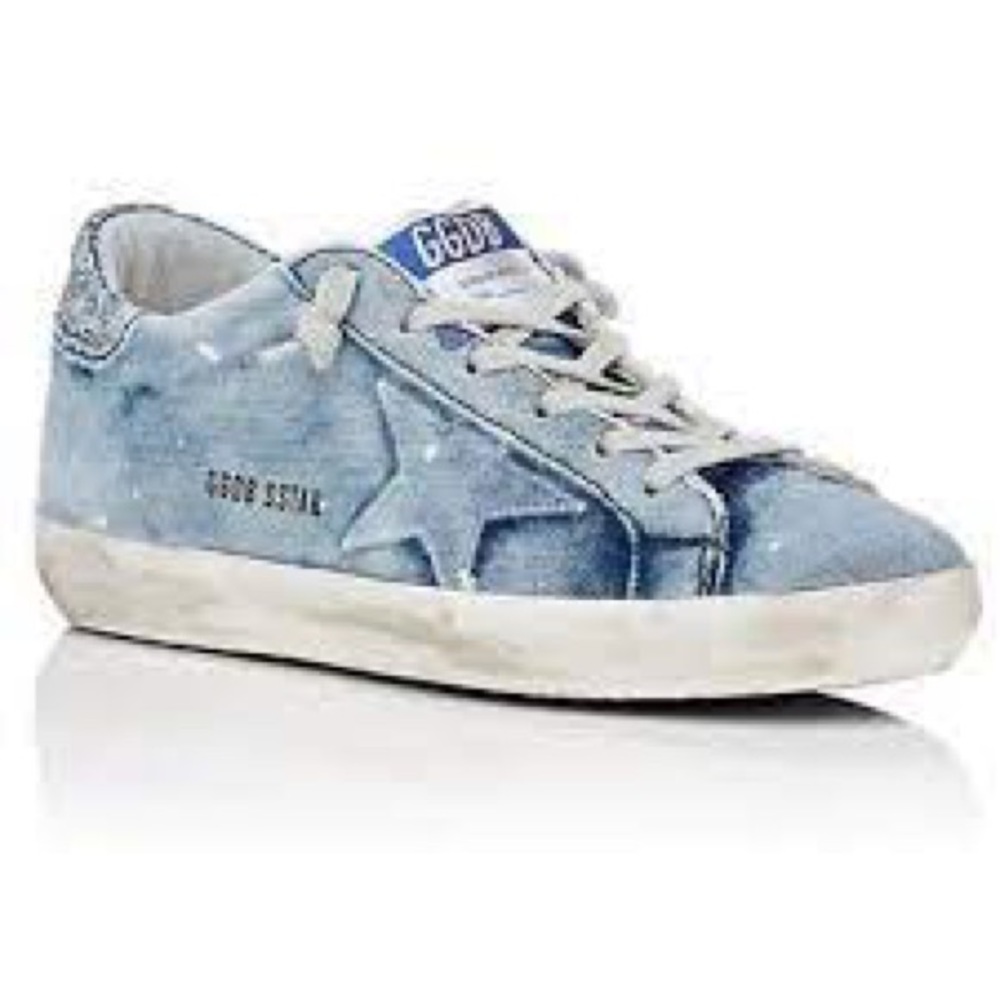 Golden Goose Superstar Denim & Glitter Sneaker 36/6